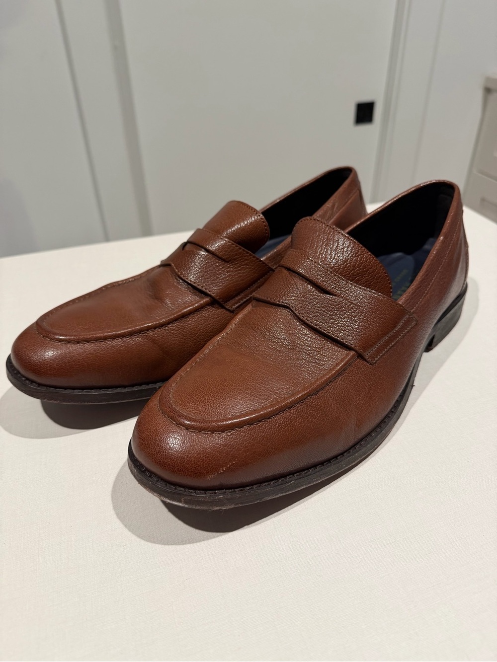 Cole Haan Brown Leather Penny Loafers - Classic Slip-On